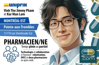 Pharmacien/ne - Pharmacie Vinh The Jimmy Pham et Kar Man Lam - Pointe-aux-Trembles