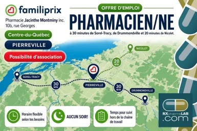 Pharmacien(ne) - Pharmacie Jacinthe Montminy - Pierreville