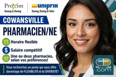 Pharmacien/ne - Pharmacie Duong et Duong - Cowansville