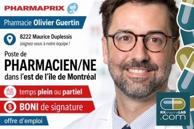 Pharmacien/ne - Pharmacie Olivier Guertin - Montréal