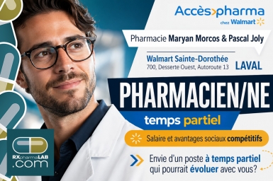 Pharmacien(ne) - Pharmacie Maryan Morcos & Pascal Joly - Laval