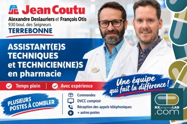 Assistant/e technique en pharmacie et technicien/ne en pharmacie