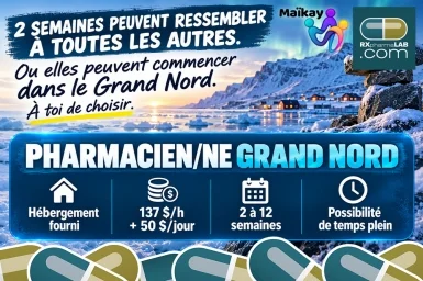 Pharmacien/ne - RH MAÏKAY - Grand Nord