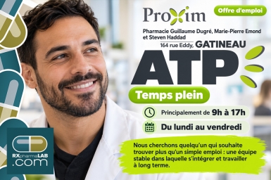 ATP - Pharmacie Guillaume Dugré, Marie-Pierre Emond et Steven Haddad - Gatineau