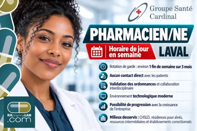 Pharmacien/ne - Groupe Santé Cardinal - Laval