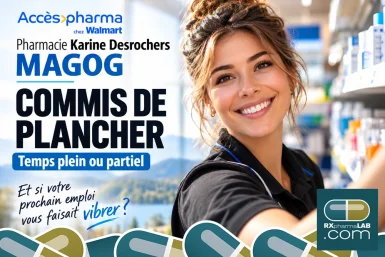 Commis de plancher - Pharmacie Karine Desrochers - Magog