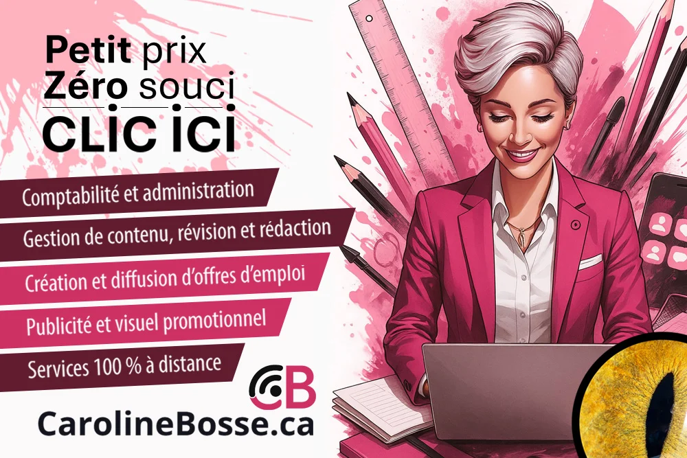 Collaboratrice branchée chez CarolineBosse.ca à Partout au Québec