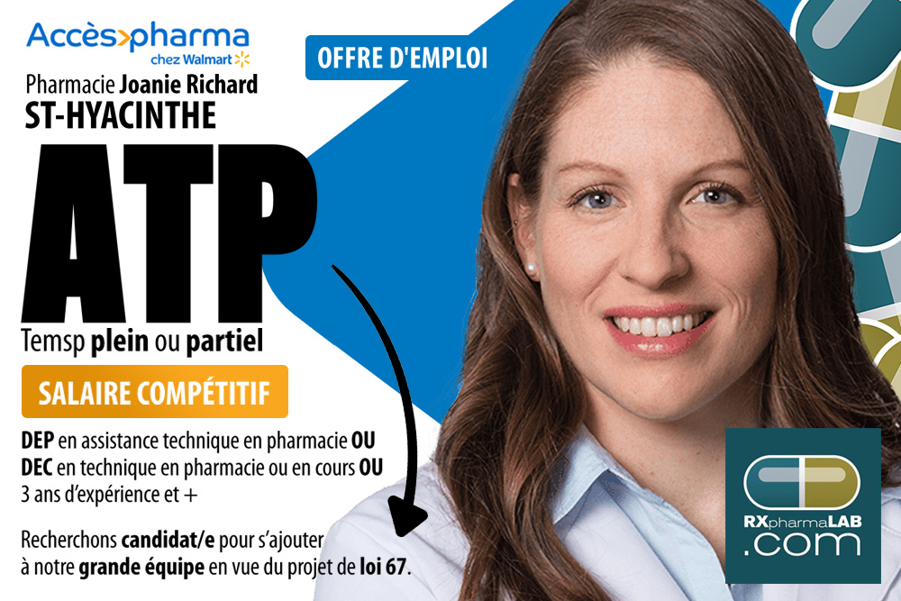 ATP chez Pharmacie Joanie Richard à Saint-Hyacinthe