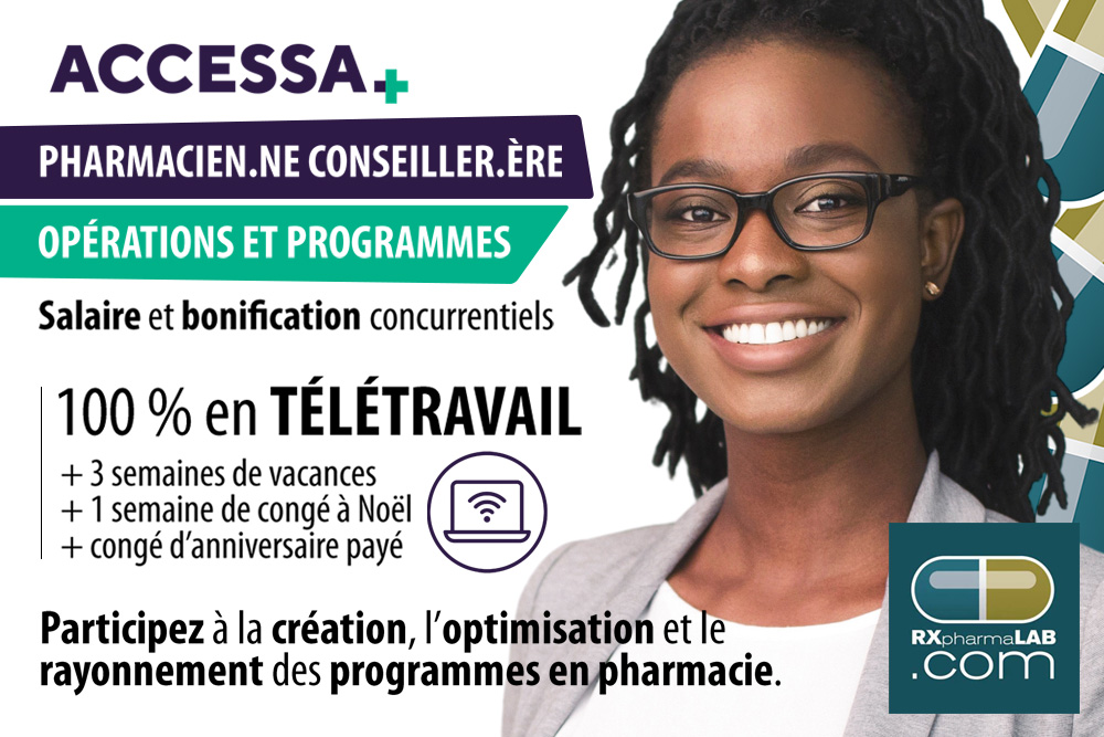 Pharmacien/ne conseiller/ère chez ACCESSA à Télétravail