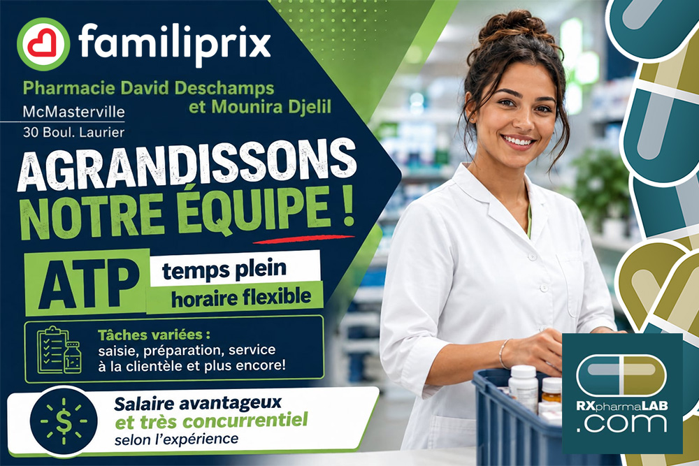 ATP chez Pharmacie David Deschamps et Mounira Djelil à McMasterville