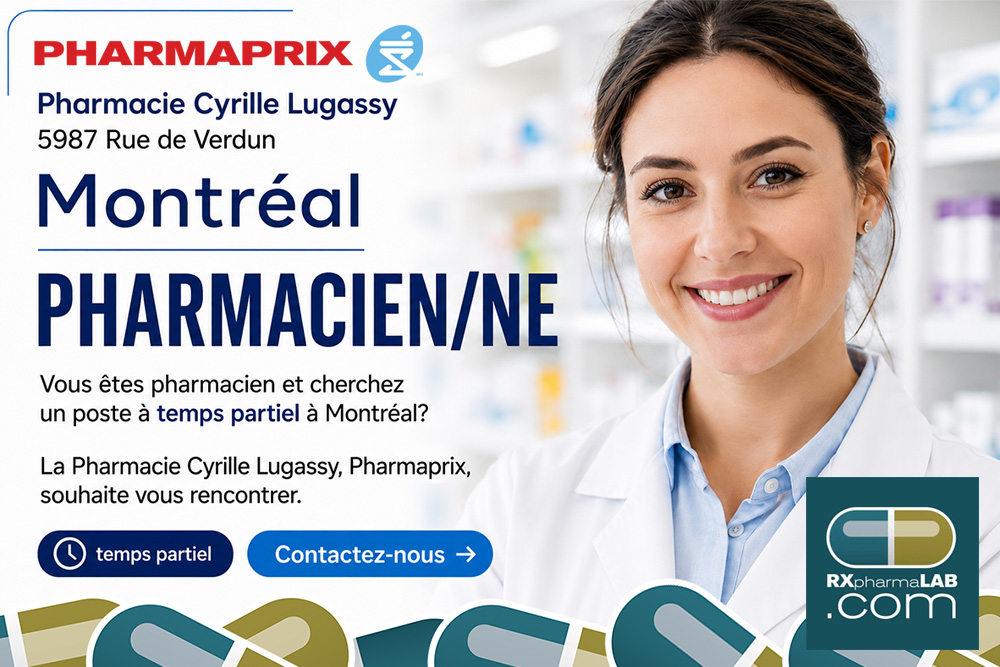 Pharmacien(ne) chez Pharmacie Cyrille Lugassy à Montréal
