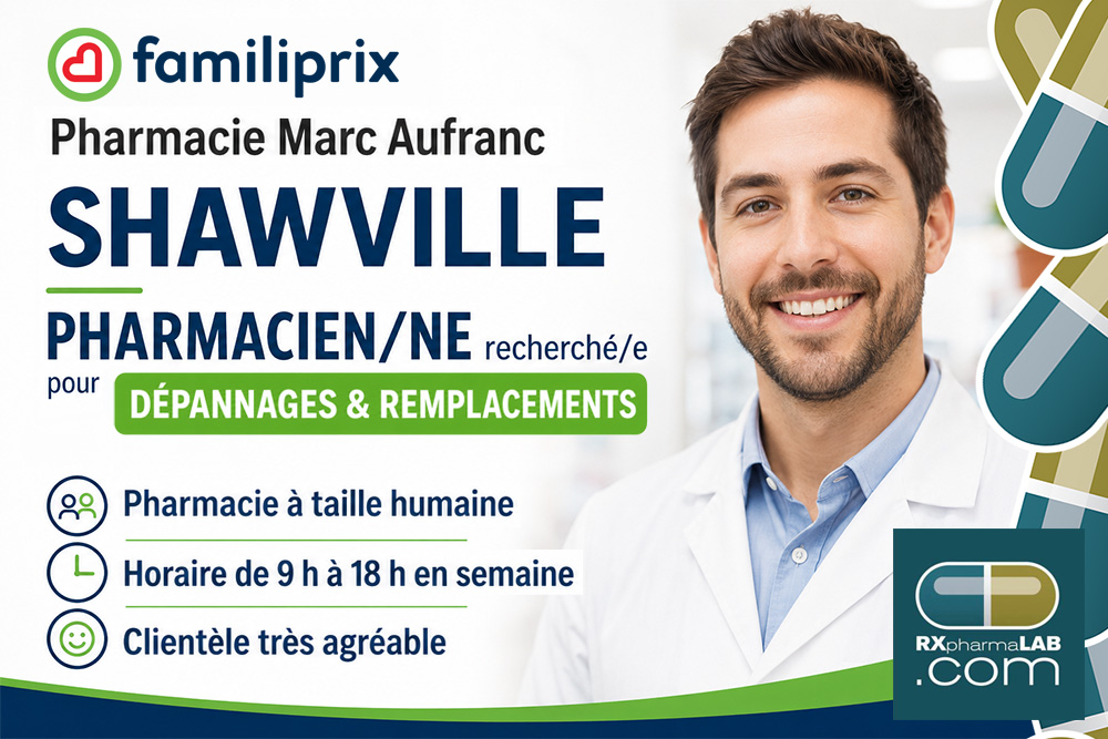 Pharmacien/ne chez Pharmacie Marc Aufranc à Shawville