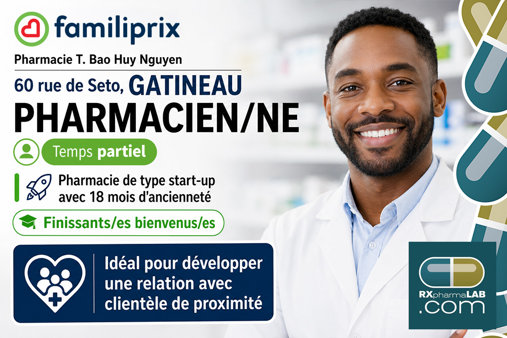Pharmacien/ne chez Pharmacie T. Bao Huy Nguyen à Gatineau