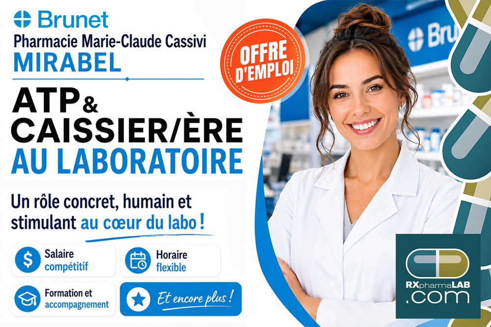 ATP et caissier/ière au laboratoire chez Pharmacie Marie-Claude Cassivi à Mirabel