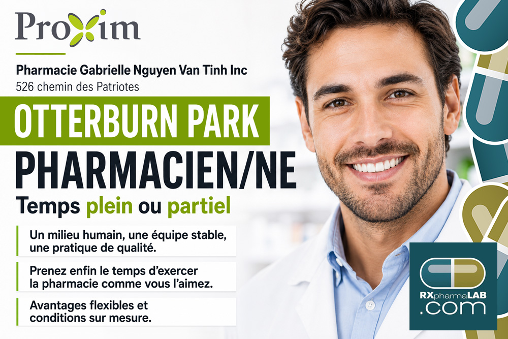 Pharmacien/ne chez Pharmacie Gabrielle Nguyen Van Tinh à Otterburn Park