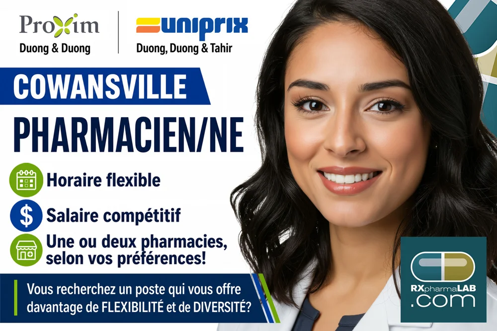 Pharmacien/ne chez Pharmacie Duong et Duong à Cowansville