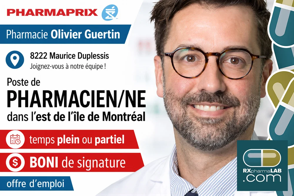 Pharmacien/ne chez Pharmacie Olivier Guertin à Montréal