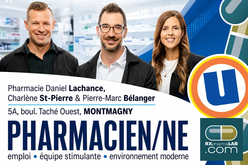 Pharmacien(ne) chez Pharmacie Daniel Lachance Charlène St-Pierre, Pierre-Marc Bélanger à Montmagny
