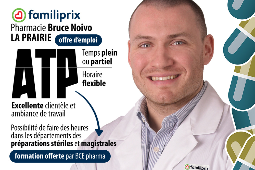 ATP chez Pharmacie Bruce Noivo à La Prairie