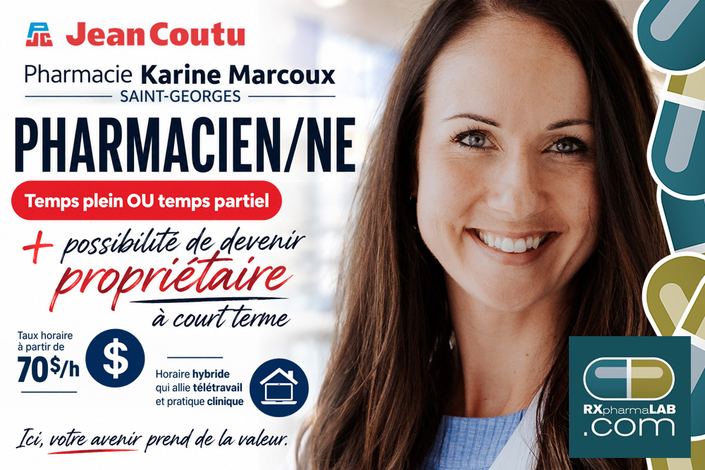 Pharmacien(ne) chez Pharmacie Karine Marcoux à Saint-Georges