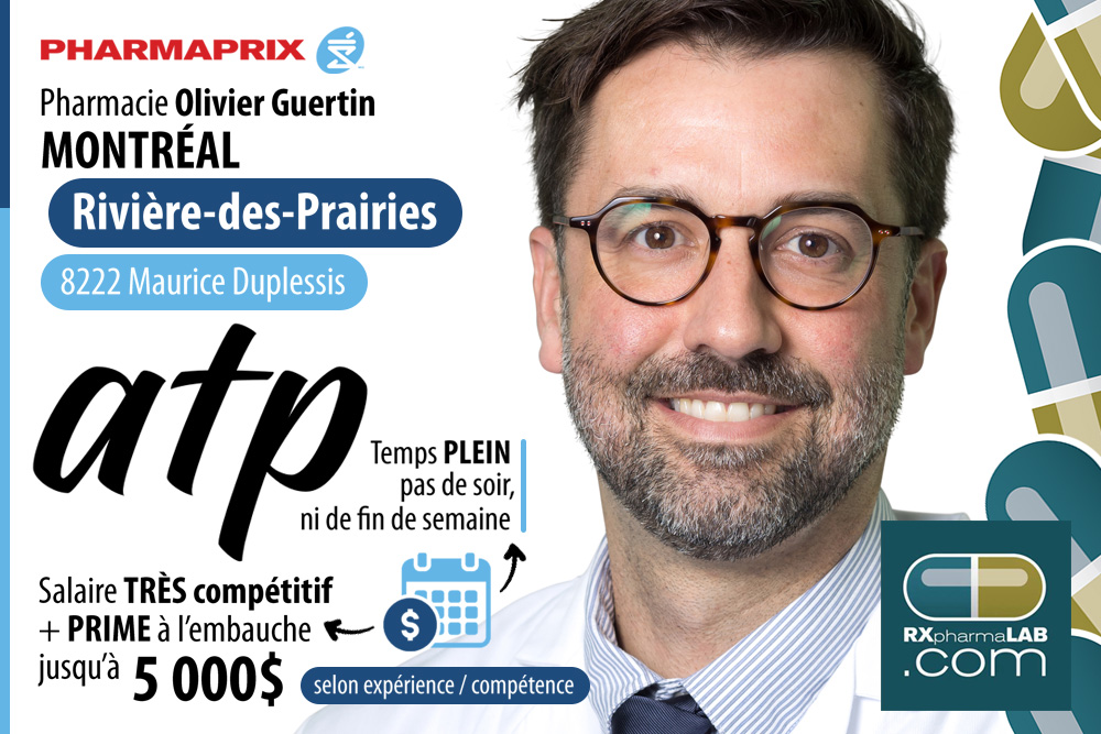 ATP chez Pharmacie Olivier Guertin à Montréal
