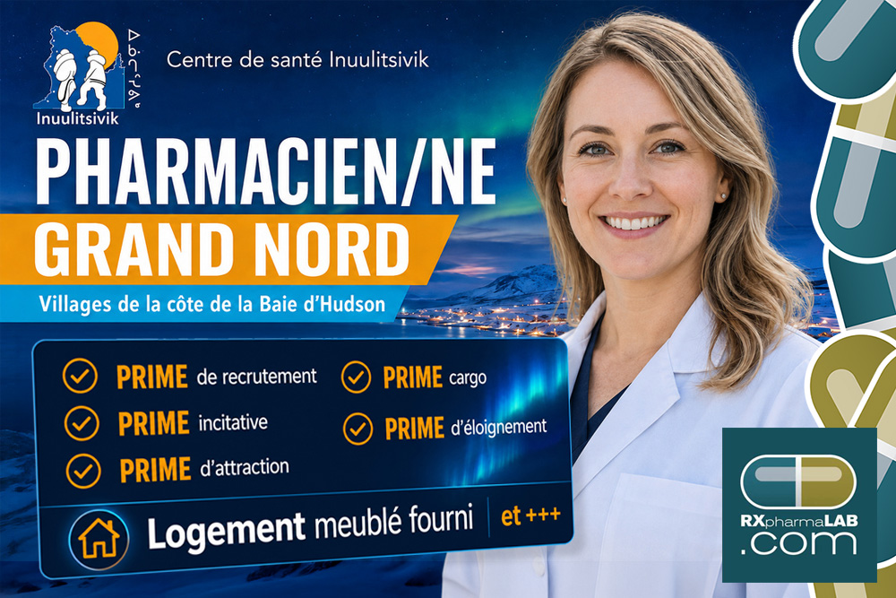 Pharmacien/ne chez Centre de santé Inuulitsivik à Nunavik