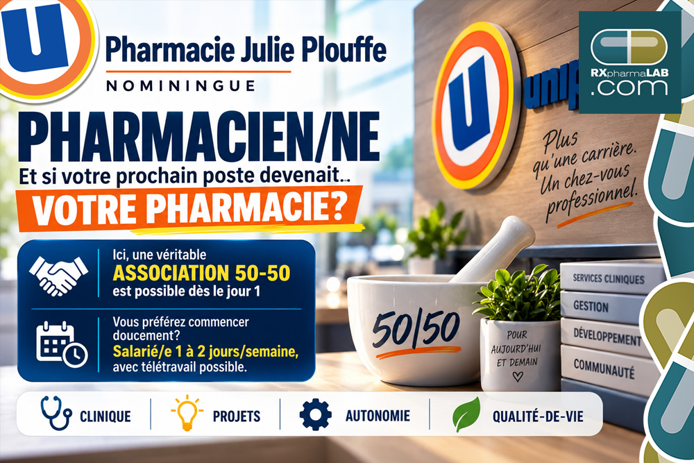 Pharmacien/ne chez Pharmacie Julie Plouffe à Nominingue