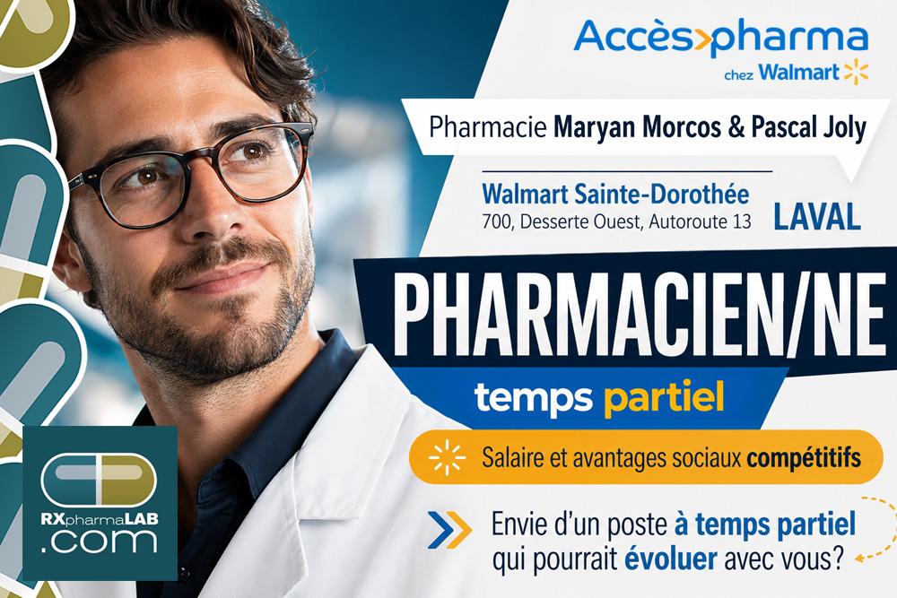 Pharmacien(ne) chez Pharmacie Maryan Morcos & Pascal Joly à Laval
