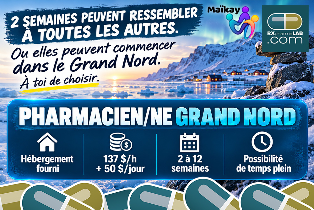 Pharmacien/ne chez RH MAÏKAY à Grand Nord