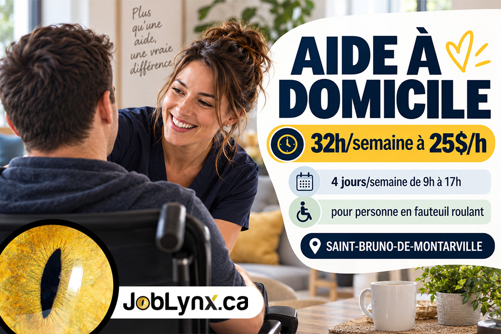 Aide à domicile chez Julien Racicot à Saint-Bruno-De-Montarville