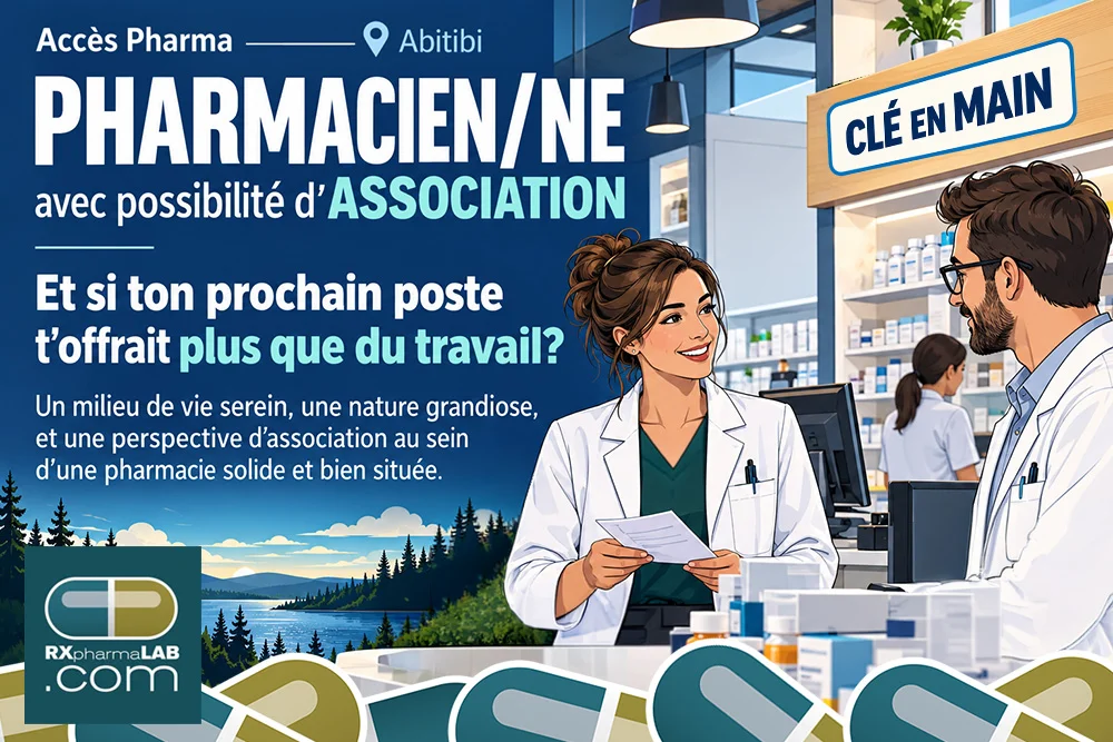 Pharmacien/ne chez Accès pharma à Au Québec