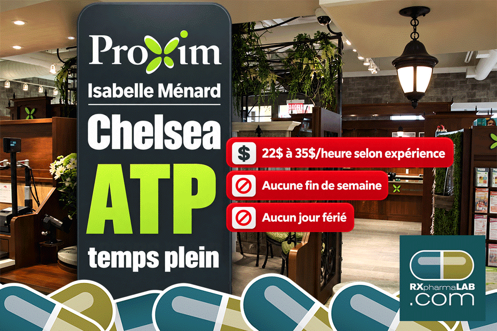 ATP chez Pharmacie Isabelle Ménard à Chelsea