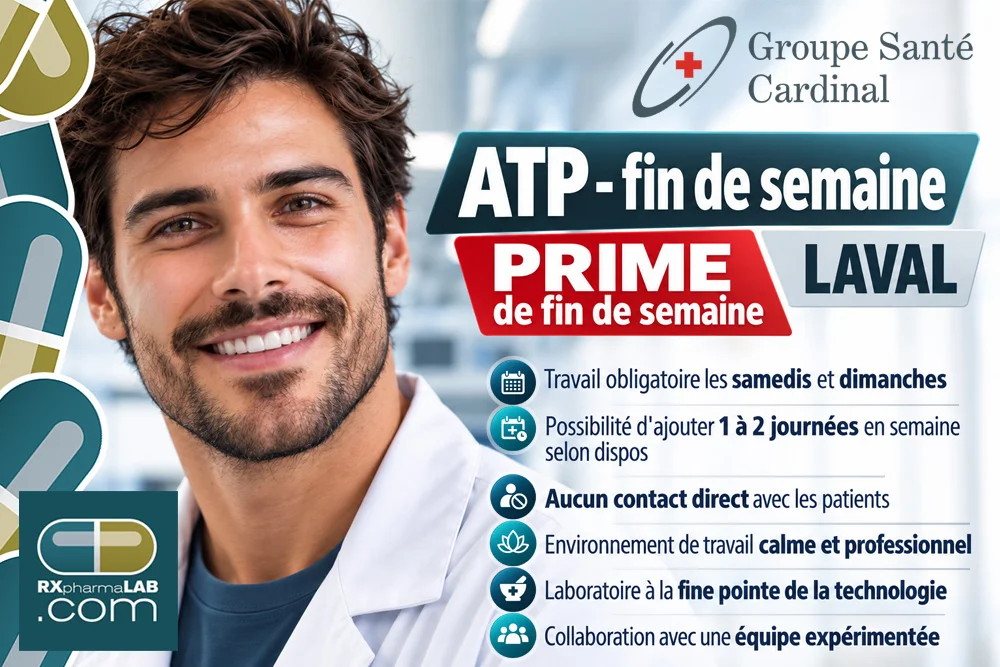 ATP chez Groupe Santé Cardinal à Laval