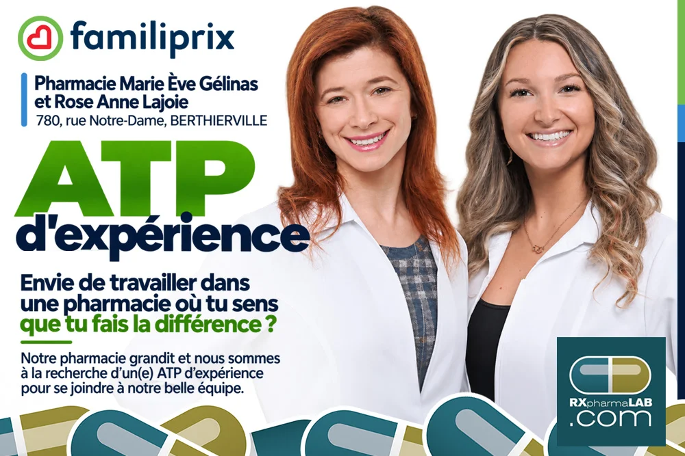 ATP chez Pharmacie Marie-Ève Gélinas et Rose-Anne Lajoie à Berthierville