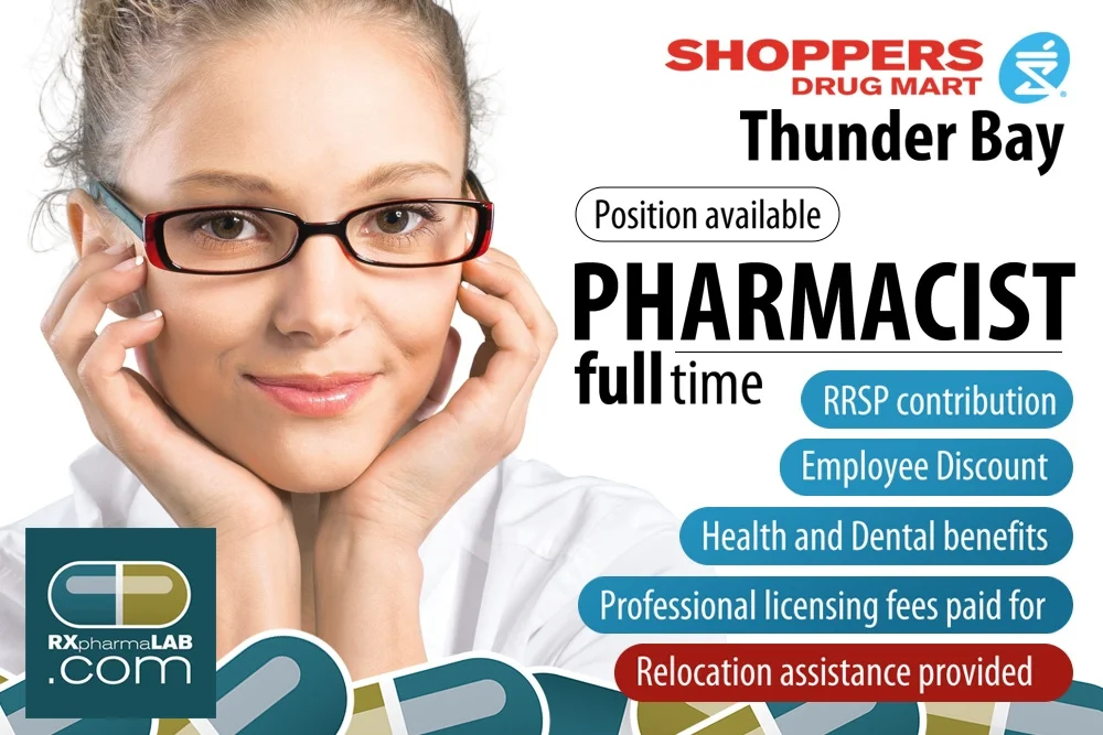 Pharmacien(ne) chez Shoppers Drug Mart à Thunder Bay