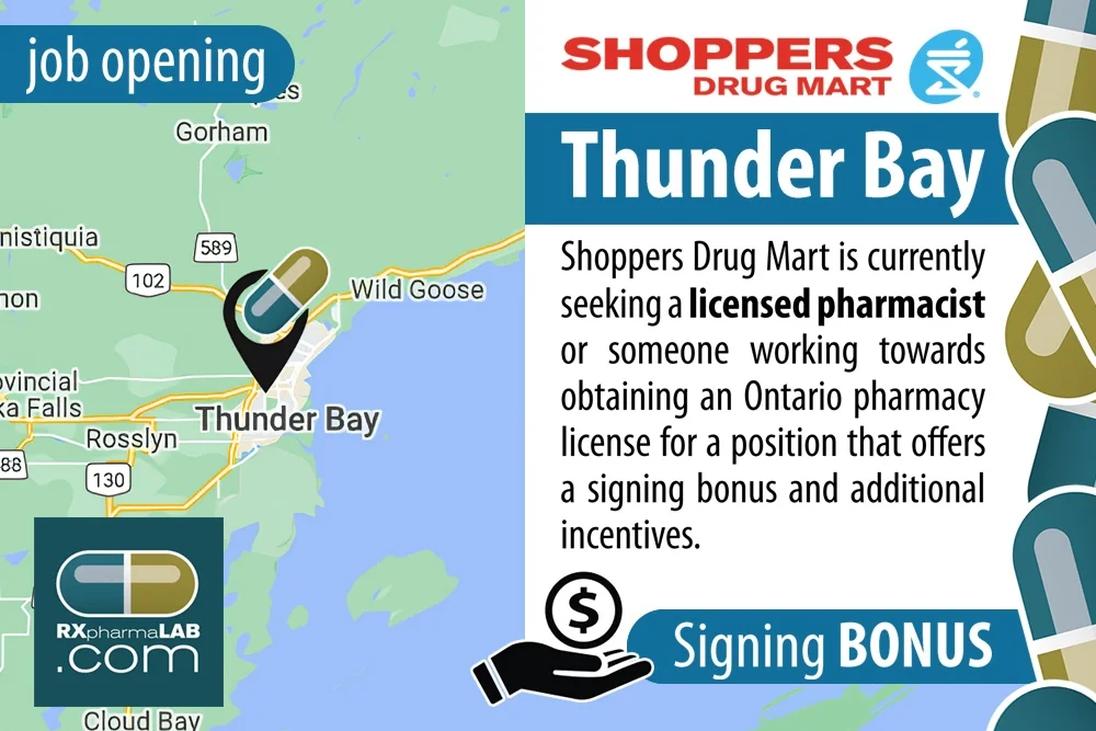 Pharmacien(ne) chez Shoppers Drug Mart à Thunder Bay