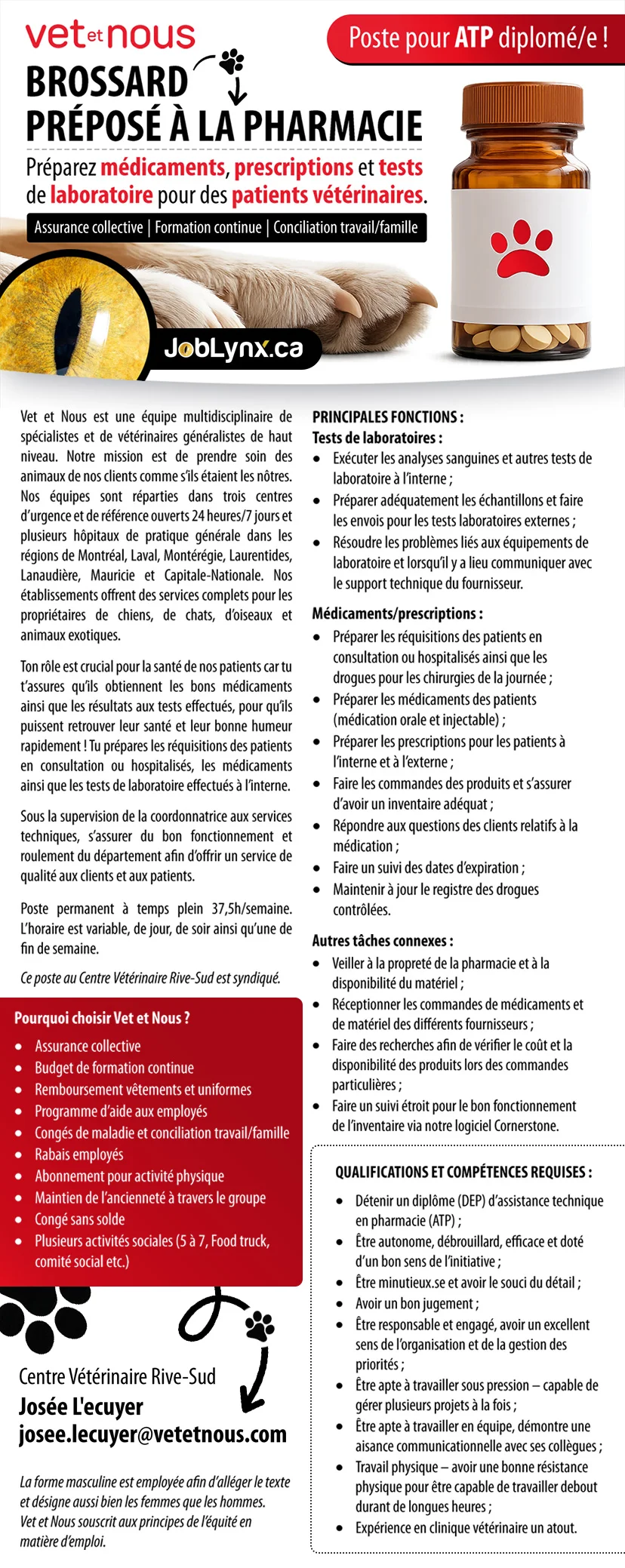 Préposé(e) à la pharmacie