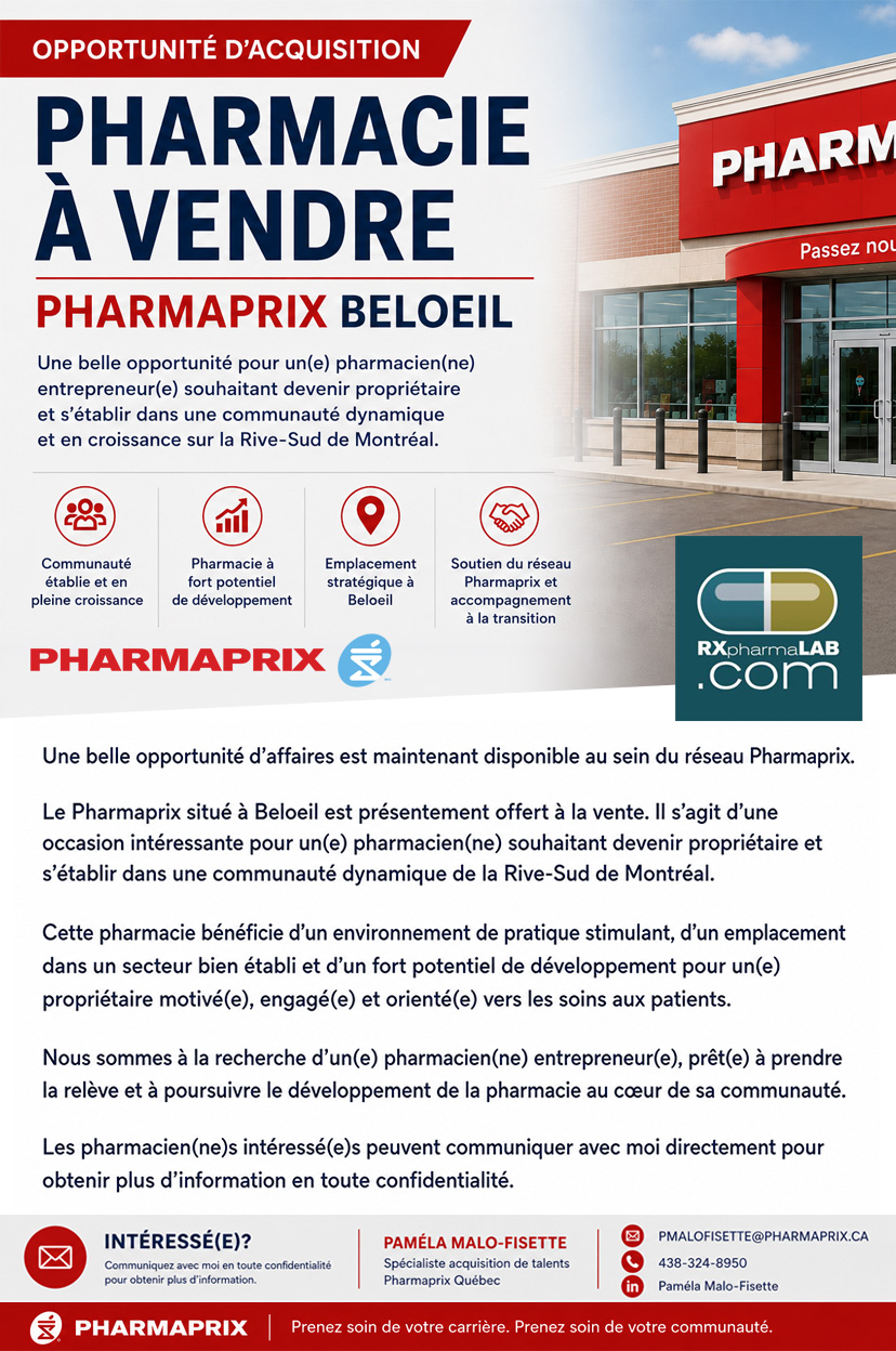 Pharmacie à vendre