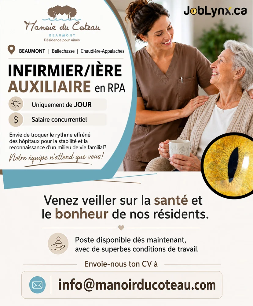 Infirmier/ière auxiliaire en RPA