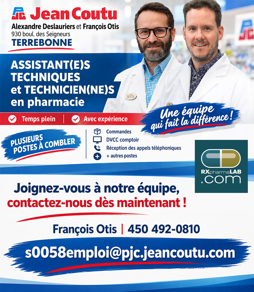 Assistant/e technique en pharmacie et technicien/ne en pharmacie