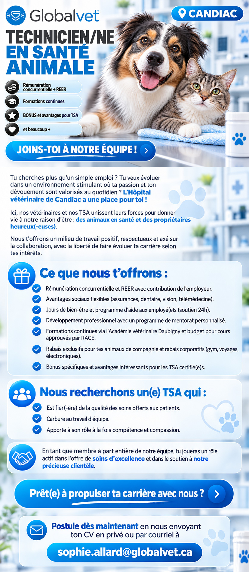 Technicien/ne en santé animale