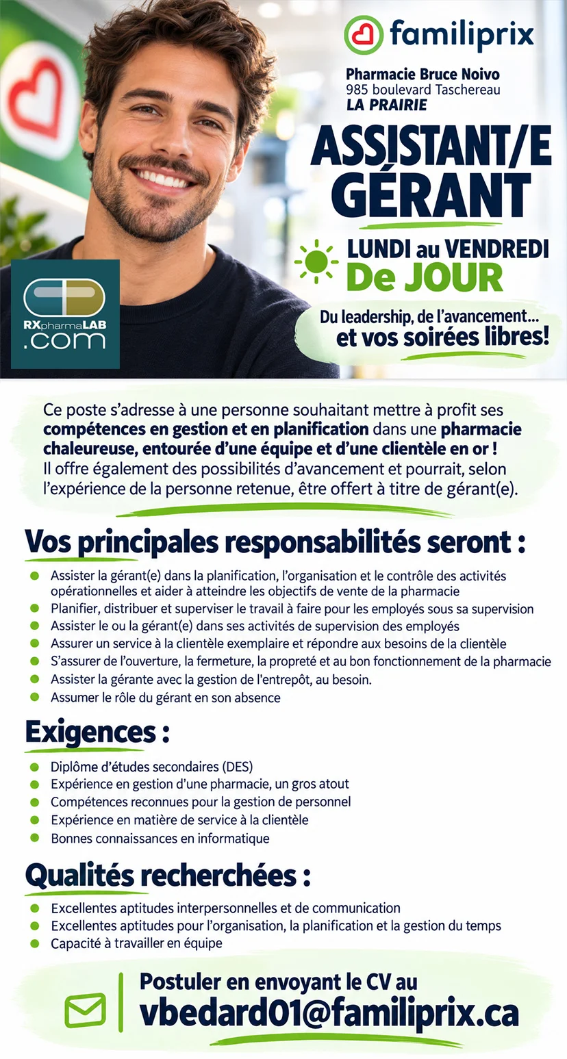 Assistant/e gérant/e